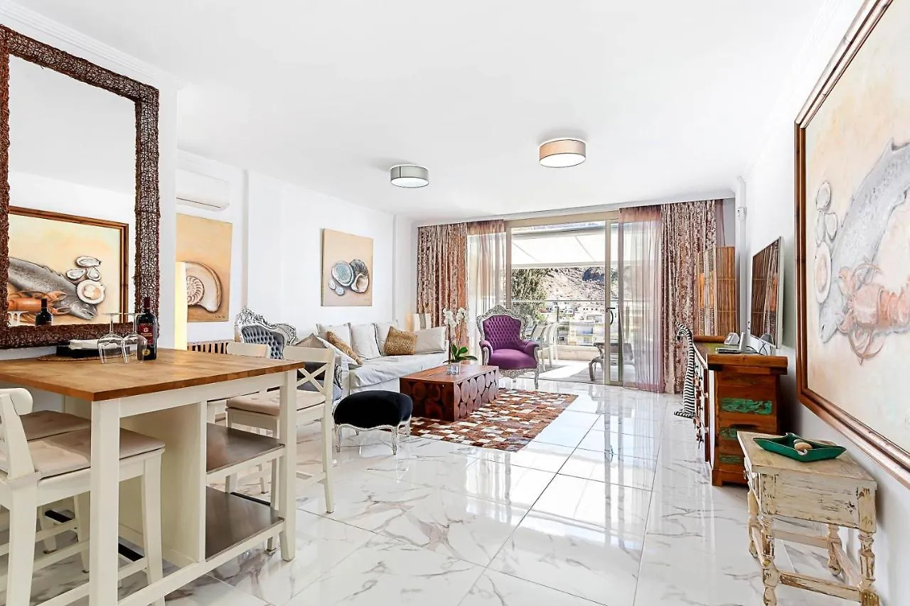 Ribera Del Puerto - Luxe Apartement With Great Terrace And Sea View Puerto De Mogan Apartment